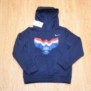 Nike Boy's USA Wrestling Pullover Hoodie Navy Blue BNWT - Multiple Sizes